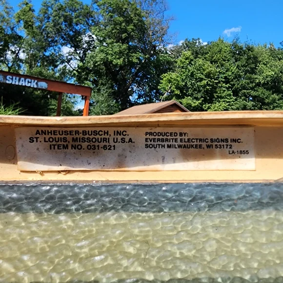 Budweiser Everbrite Electric Sign-Front Only - Picture 4 of 7